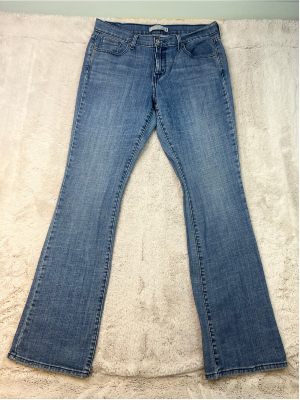 Vintage Levis 515 Boot Cut Jeans Womens Size 10 Flare Cotton Blue Denim